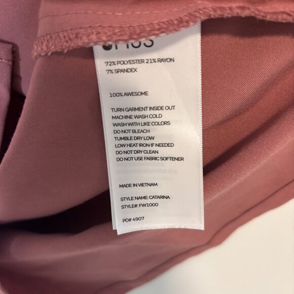 FIGS Women's Catarina One-Pocket Scrub Top Mauve Pink - Medium - Picture 5 of 5